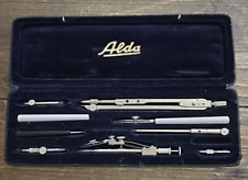 Vintage German Alda Precision Drafting Set Drawing Instruments Case READ Germany picture