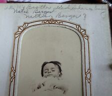 ALIVE & POST MORTEM  BABY in Old Family Photo Album 20 Photos Cabinet Cards picture