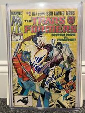 Transformers 1984 comic #2 JSA COA signed Peter Cullen + Frank Welker psa bas  picture