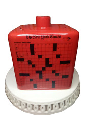 Limited Edition 2009 NY Times Crossword Puzzle Cookie Jar – Red/Black picture