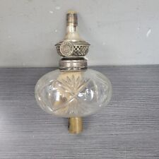 VICTORIAN BLOWN GLASS PEG LAMP W/ P&A VICTOR BURNER abp fan vintage picture