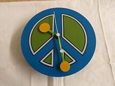 Vtg. MCM mod Westclox Peace Time Lolli Clock. picture