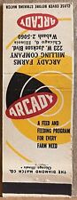 Arcady Farms Milling Co Chicago IL Illinois Vintage Matchbook Cover picture