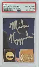 Mike Krzyzewski Duke Basketball Coach Cut Signature PSA DNA COA Autographed picture