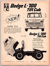 IMC Dodge L-700 Tilt Cab Model Truck Vintage April, 1969 Full Page Print Ad picture