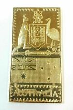 1973 The Silver Mint Nation 20g Ingot .999 Bar 24kt Gold Electro Australia Flag picture