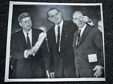 vintage july 16th 1960 type 1 senator JFK photo John F Kennedy Johnson Adlai picture