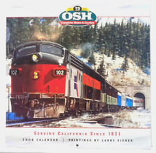 2006 OSH Trains & Railroad Calendar - Paintings by Larry Fisher picture