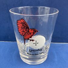 Spalding Vintage 60’s Hole In One Club Double Old Fashioned Or Rocks Glass 16 Oz picture
