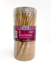 Kashmir Pre Rolled Cones Natural Rolling Papers King Size with Tips 200 Count picture