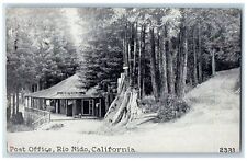 1921 Post Office Exterior Trees Rio Nido California CA Posted Vintage Postcard picture