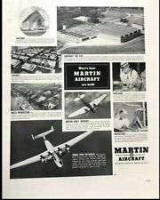 1939 Martin Aircraft Baltimore MD Vintage Advertisement Print Art Ad Poster LG81 picture