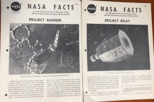 1962-63 NASA FACTS issues for Project Relay & Project Ranger UNCUT picture