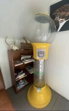 Vintage Yellow Wizard Spiral Gumball Machine picture