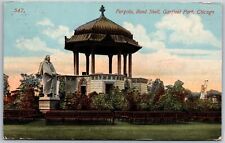 Vtg Chicago Illinois IL Pergola Band Shell Garfield Park 1910s View Old Postcard picture
