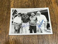 Bobby Thomson & Ralph Branca Signed 5 x 7 Black White Photo MLB Baseball picture