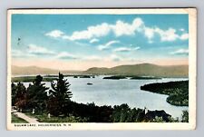Holderness NH-New Hampshire, Squam Lake, Aerial, Antique Vintage c1920 Postcard picture