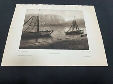 1924 Photogravure The Loreley (Rhine) & Bacharach on the Rhine, Germany picture