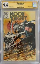 MOON KNIGHT #28 CGC 9.6 Cover & SS Bill Sienkiewicz 3 Moon Knight Pin-up picture