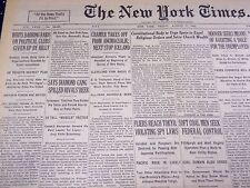 1931 AUGUST 7 NEW YORK TIMES - DIAMOND GANG SPILLED BEER - NT 4154 picture
