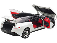 Aston Martin DB11 Morning Frost Metallic with Top and Interior 1/18 Model Car picture