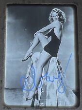VTG c.1940s Glass Slide Transparency JANIS CARTER Swimsuit Cheesecake Risqué picture