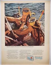 1971 Tampax Tampons Scuba Divers Vintage Color Print Ad picture