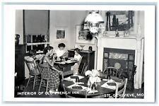 c1940's Interior Of Old French Inn Ste. Genevieve Missouri RPPC Photo Postcard picture