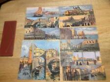 Vintage Venezia Art Set 12 Mini Postcards Italy Della Pittrice Luisa Migliavada picture
