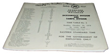 1978 SCL SEABOARD COAST LINE JACKSONVILLE TAMPA DIVISIONS EMPLOYEE TIMETABLE #3 picture