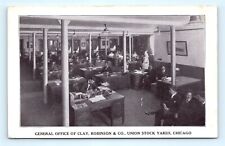 Postcard IL Chicago Union Stock Yards General Office Clay Robinson Company L09 picture