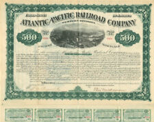 Atlantic and Pacific Railroad Co. - 1880 dated $500 Uncanceled Gold Bond (Uncanc picture