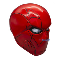Replica Superhero Batman Red Hood Helmet Resin Mask Cosplay Costume Props Gift picture