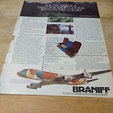 1977 Braniff South America's Flying Colors Magazine Ad picture