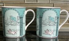 Tiffany & Co Yorkie Illustrated NY Mugs Set Of 2 picture