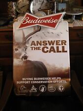 vintage Budweiser Beer sign / whitetail deer buck / 2001 Conservation  picture