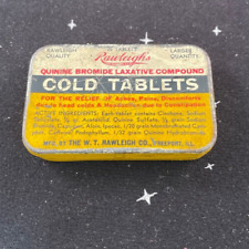 Vintage Rawleigh's Cold Tablets Tin by W.T. Rawleigh Company Freeport IL picture