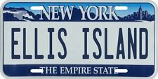 Ellis Island New York City Metal License Plate picture