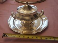2 LOT ANTIQUE COLLECTIBLE INTERNATIONAL SILVER PLATE CO GRAVY BOAT &  TRAY PLATE picture