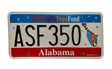 Alabama 2012 CHILDREN'S TRUST FUND GRAPHIC License Plate HIGH QUALITY # ASF 350 picture