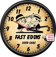 Personalized Used Car Sales Salesman Retro Vintage Auto Muscle Sign Wall Clock picture