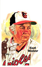 Earl Weaver 1980 Perez-Steele Baseball Hall of Fame Limited Edition Postcard picture