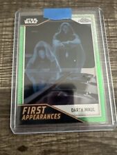 2023 Topps Chrome Star Wars DARTH Maul  /99 Green First Appearances SpCase Hit picture