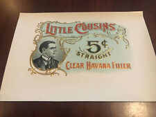 Little Cousins Cigar Label - Clear Havana Filler 5 cents straight picture