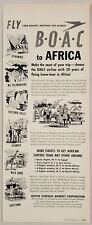 1951 Print Ad B.O.A.C. to Africa British Overseas Airways Pyramids,Wild Game picture