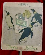 Early 1930s KOOL CIGARETTES Fan DISPLAY Sign ADVERTISING AD vtg Old Antique Rare picture