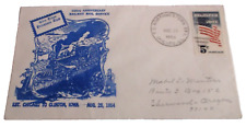 1964 C&NW CHICAGO TO CLINTON IOWA 100TH ANNIVERSARY RPO SOUVENIR ENVELOPE C picture