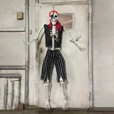 Halloween Life Size Pirate Skeleton 5.4ft Halloween Full Body Pirate Bones Decor picture