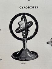 1935 Vintage Gyroscopes Color Wheels Paper Ad Science Catalog Illustrated  Page picture