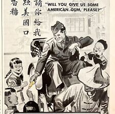 Beech Nut Chewing Gum Military Advertisement 1943 Asian Allies Yankees DWS6A picture